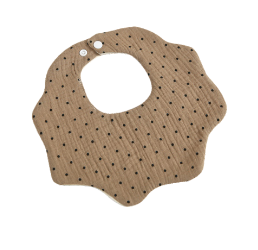 Organic Dribble Bib - Polkadot