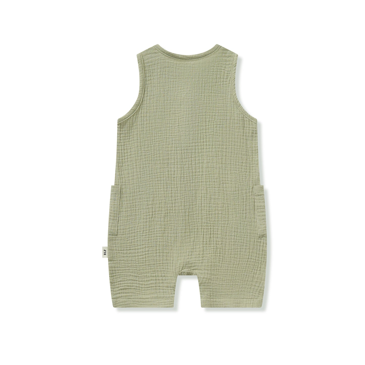 Sleeveless Organic Cotton Romper Sage