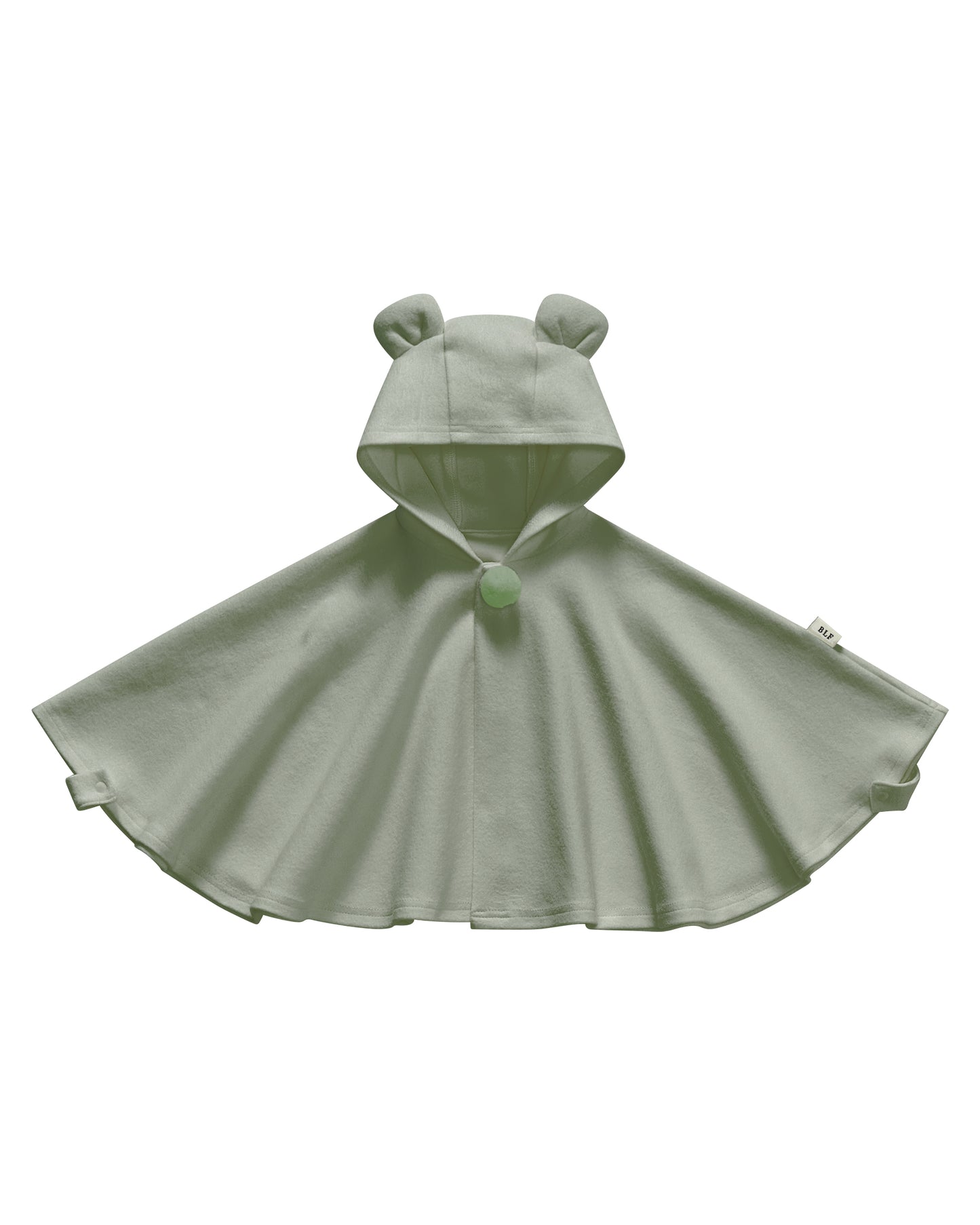 Teddy Cape (Organic Cotton Fleece - Sage)