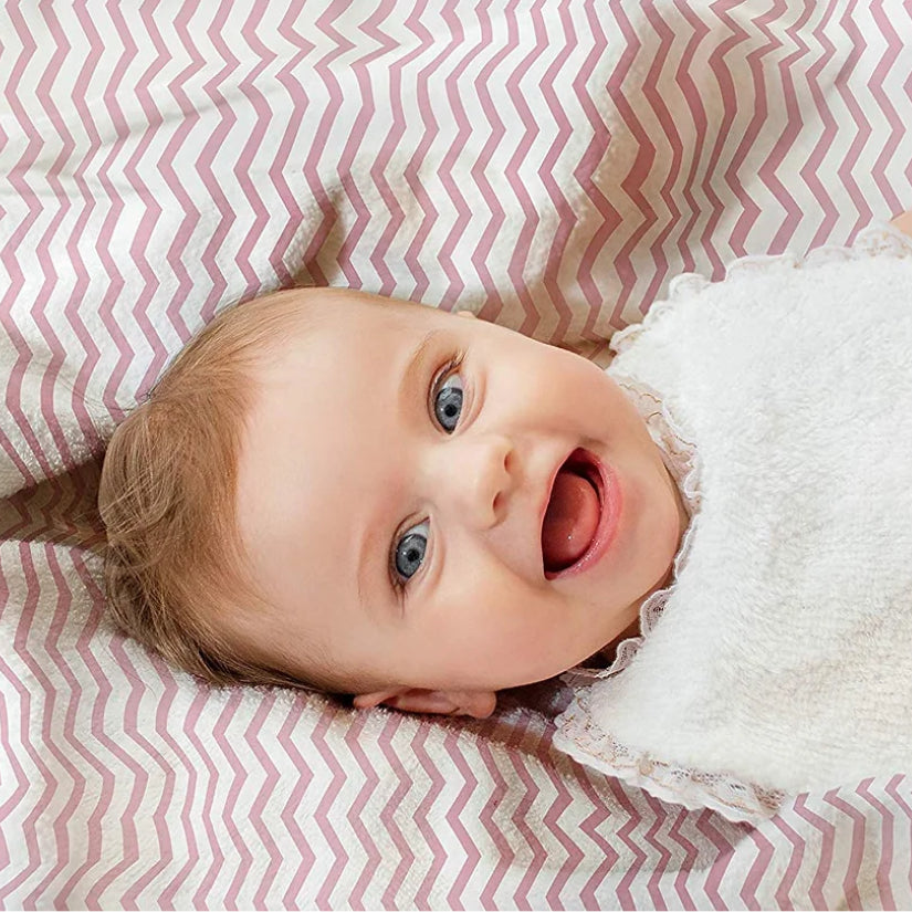 3-Pack Moses Basket Sheets (Pink)