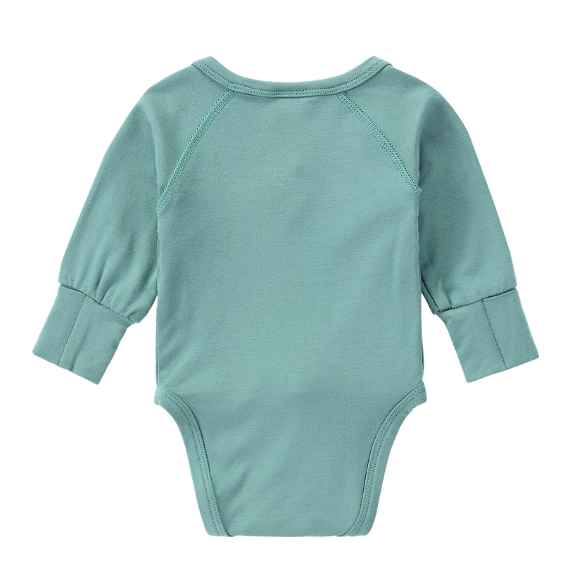 Bamboo Crossover Bodysuit - Atlantic