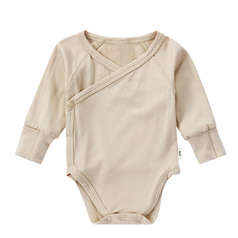 Bamboo Crossover Bodysuit - Sand Dune