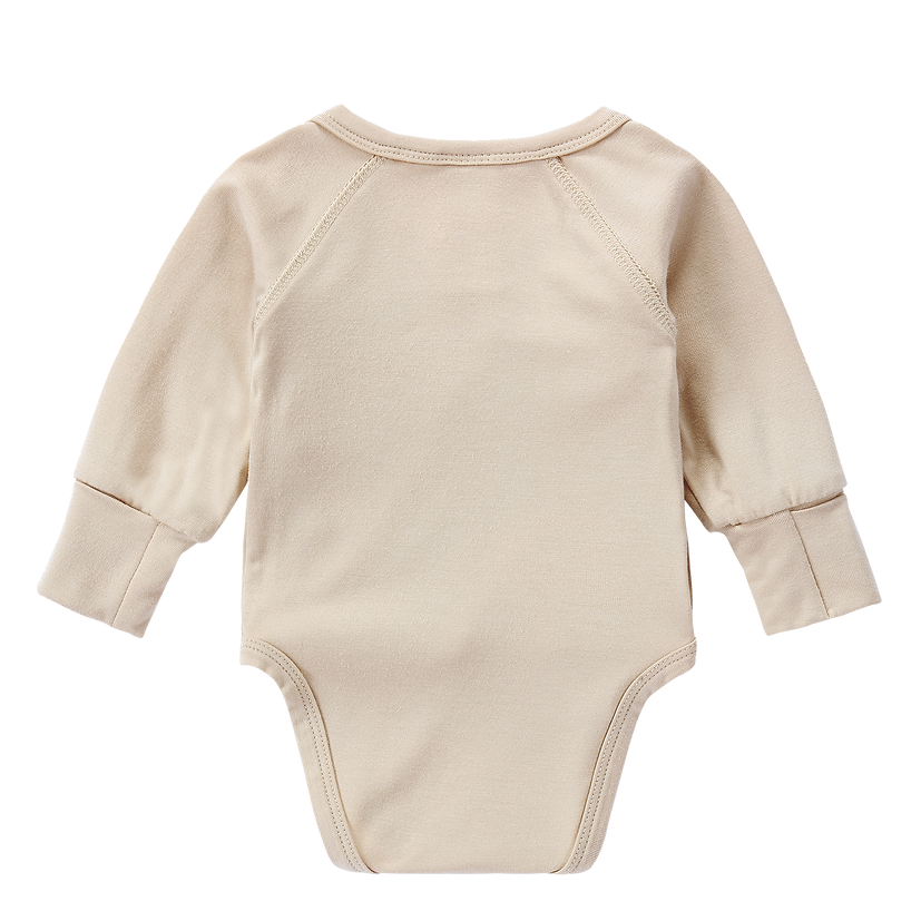 Bamboo Crossover Bodysuit - Sand Dune