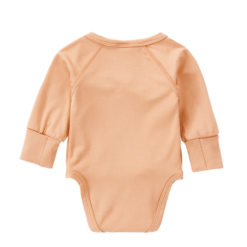 Bamboo Crossover Bodysuit - Seashell