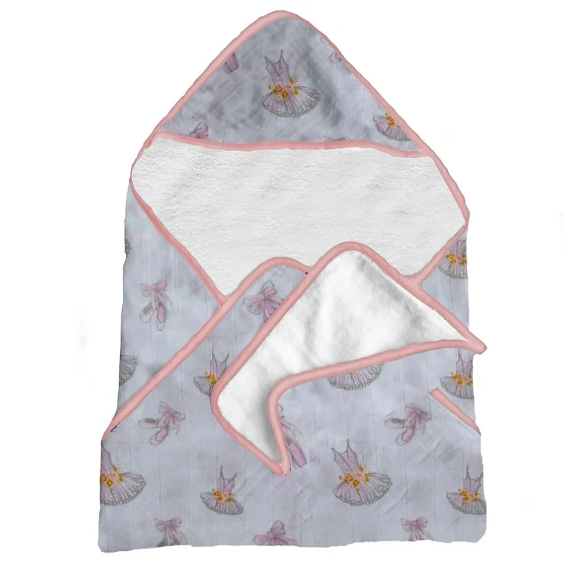 Bamboo Muslin Hooded Towel Set - Dancer