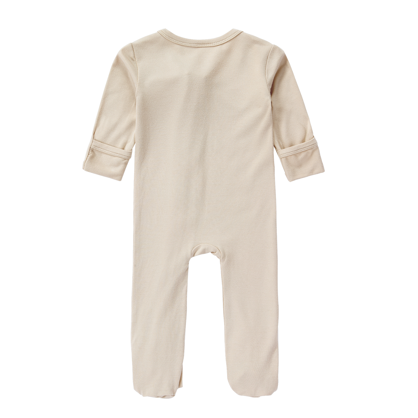 Bamboo Zipped Romper - Sand Dune