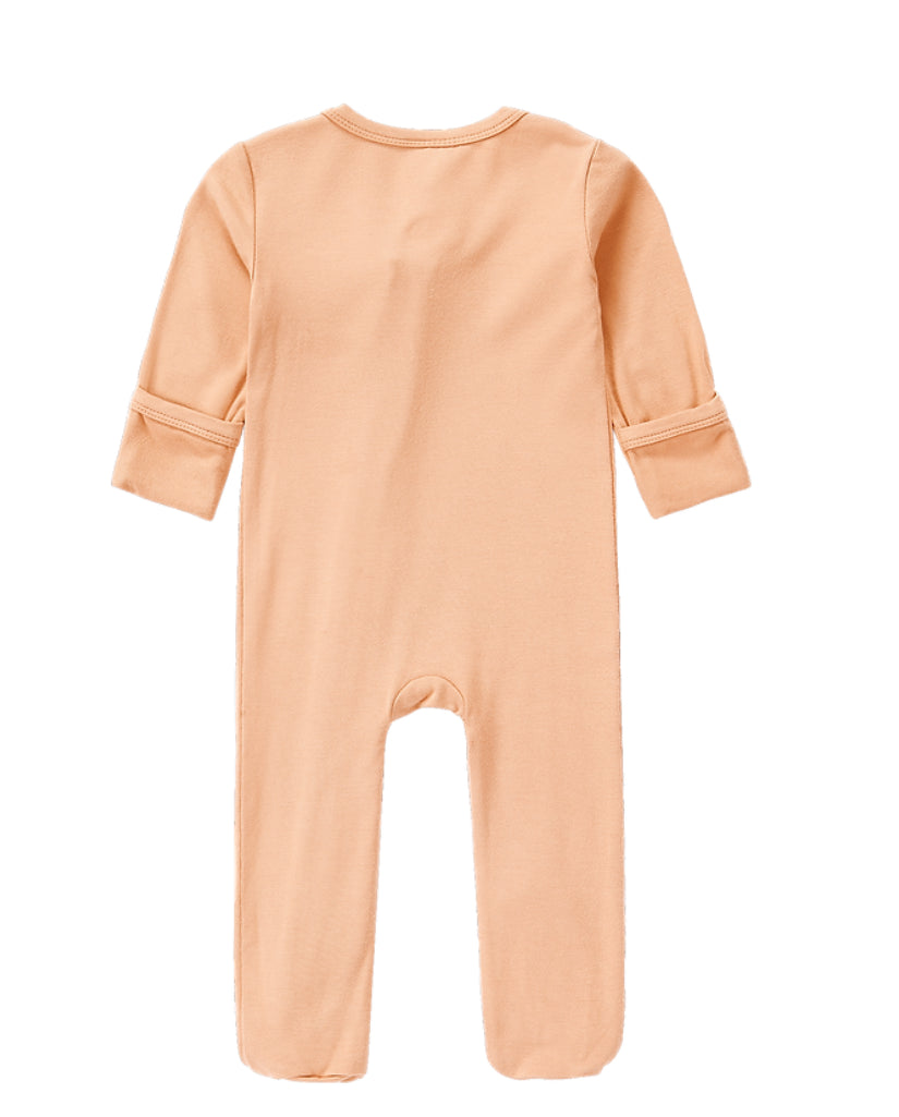 Bamboo Zipped Romper - Seashell