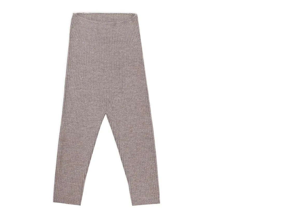 Merino Wool Baby Leggings - Camel