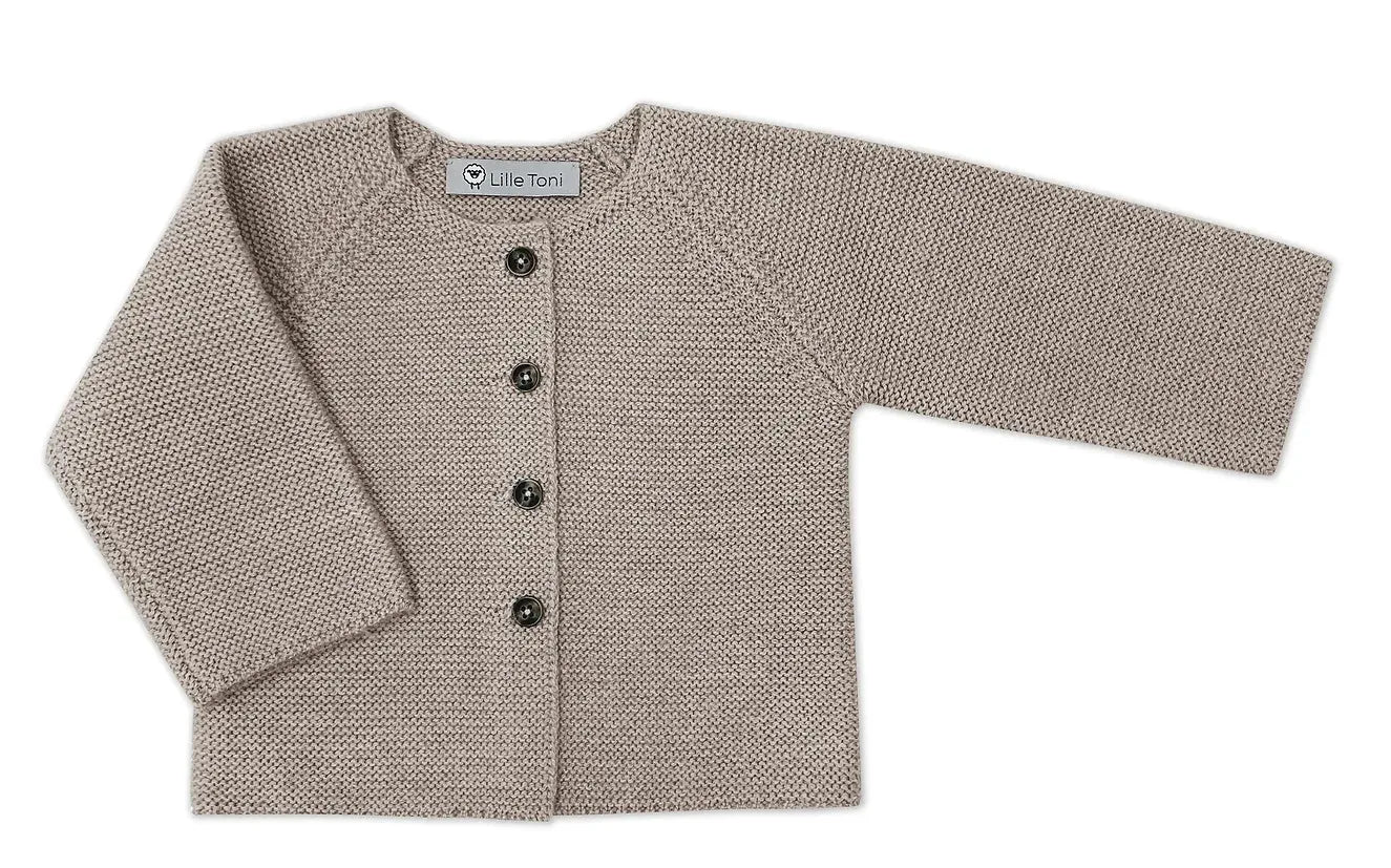 Merino Wool Cardigan - Camel