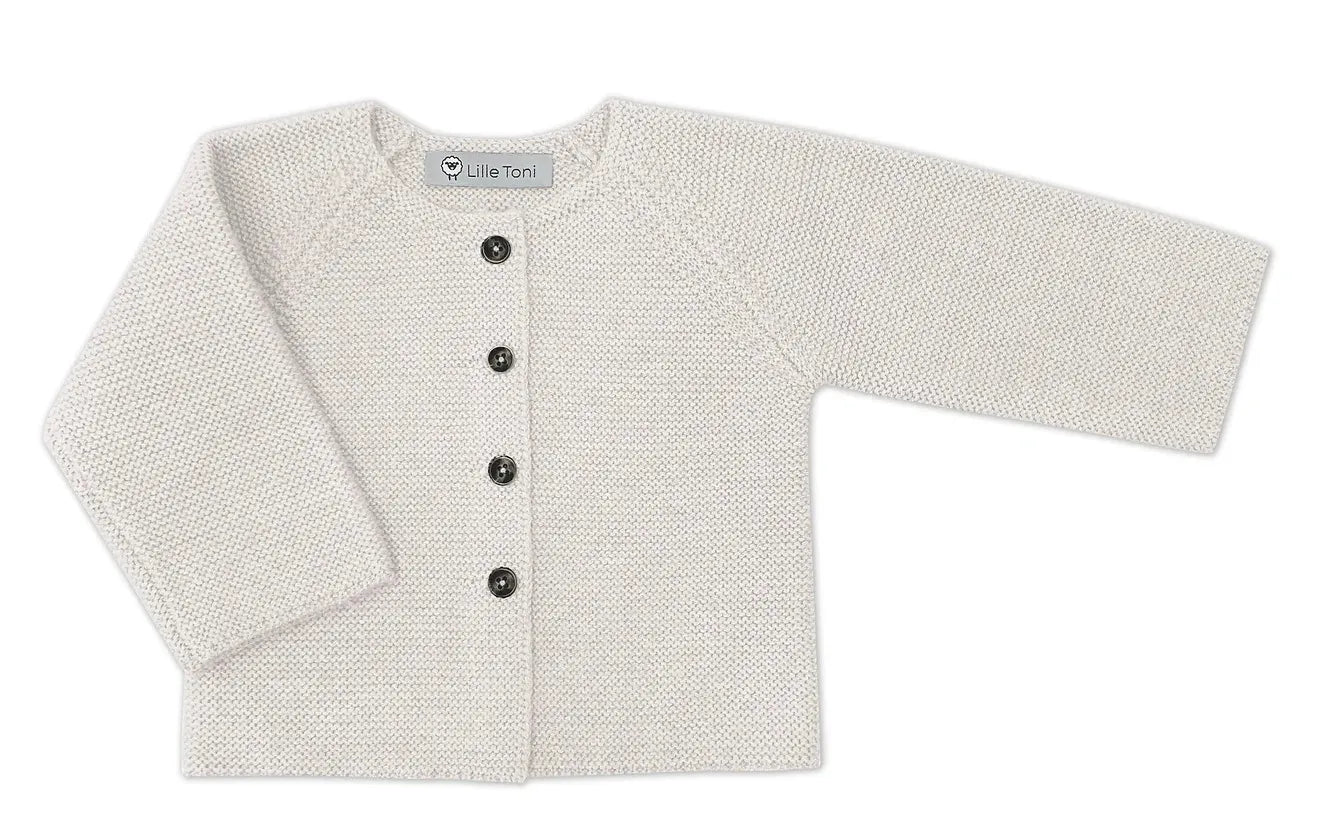 Merino Wool Cardigan - Cream