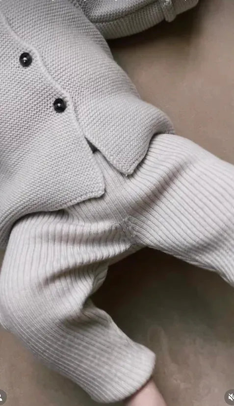Merino Wool Cardigan - Cream