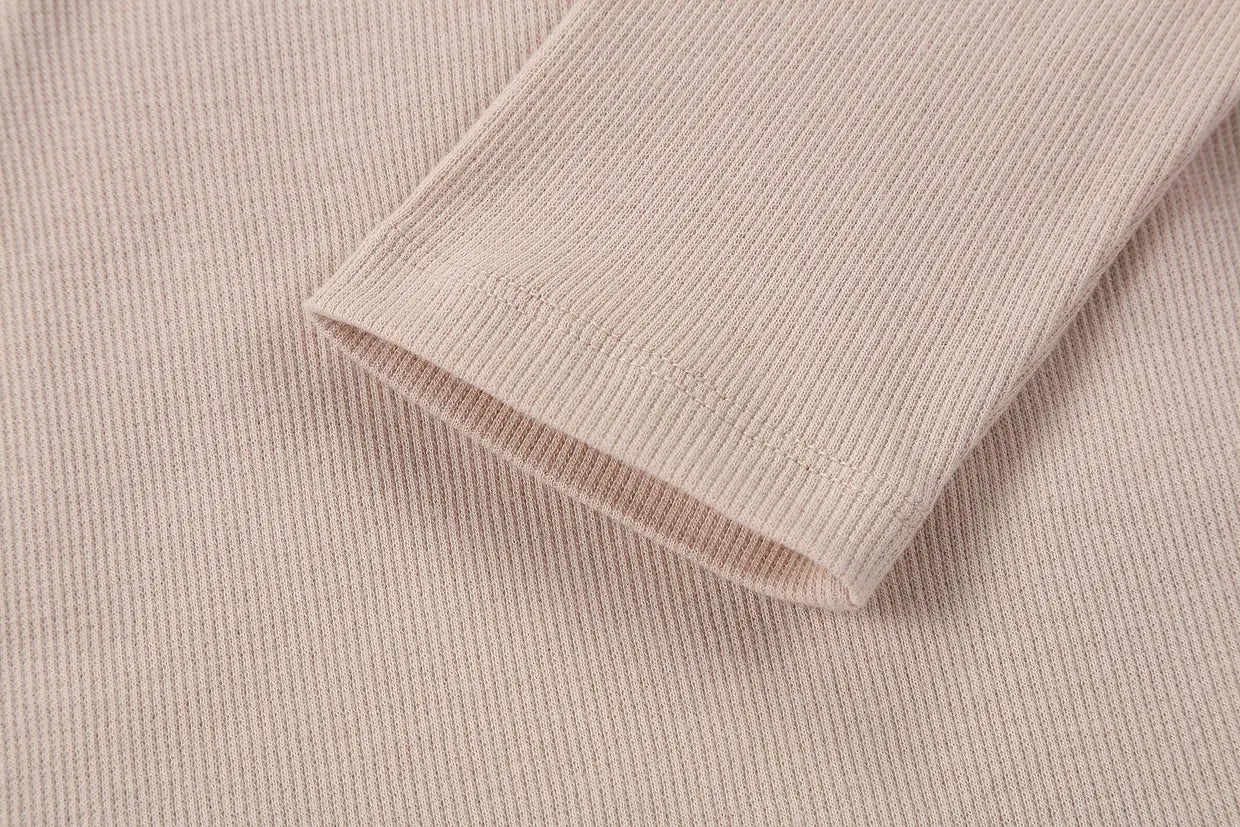 Organic Cotton Bodysuit - Nude