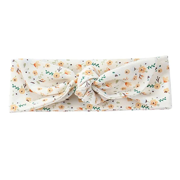 Organic Cotton Bow Band - Primrose