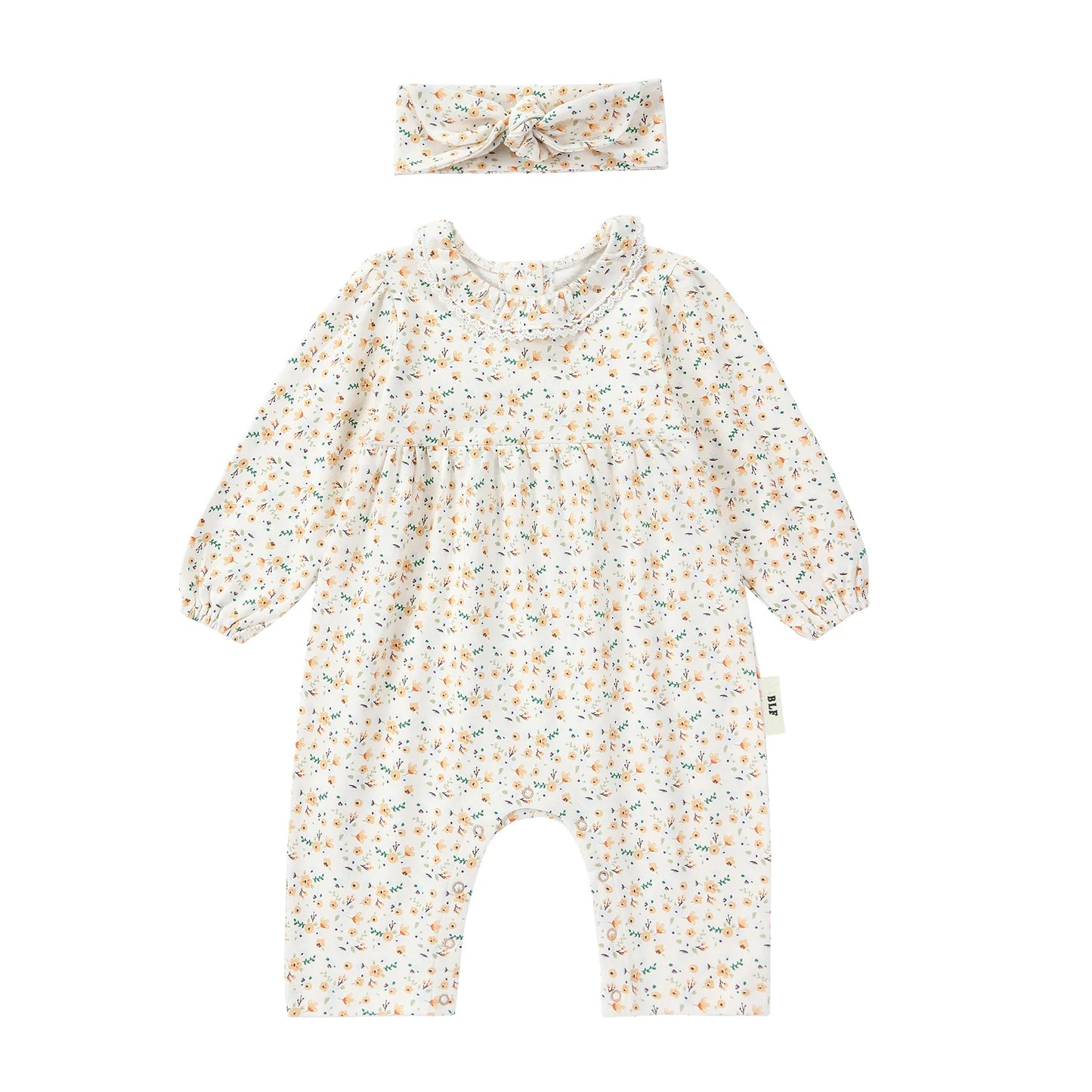 Organic Cotton Bow Band - Primrose