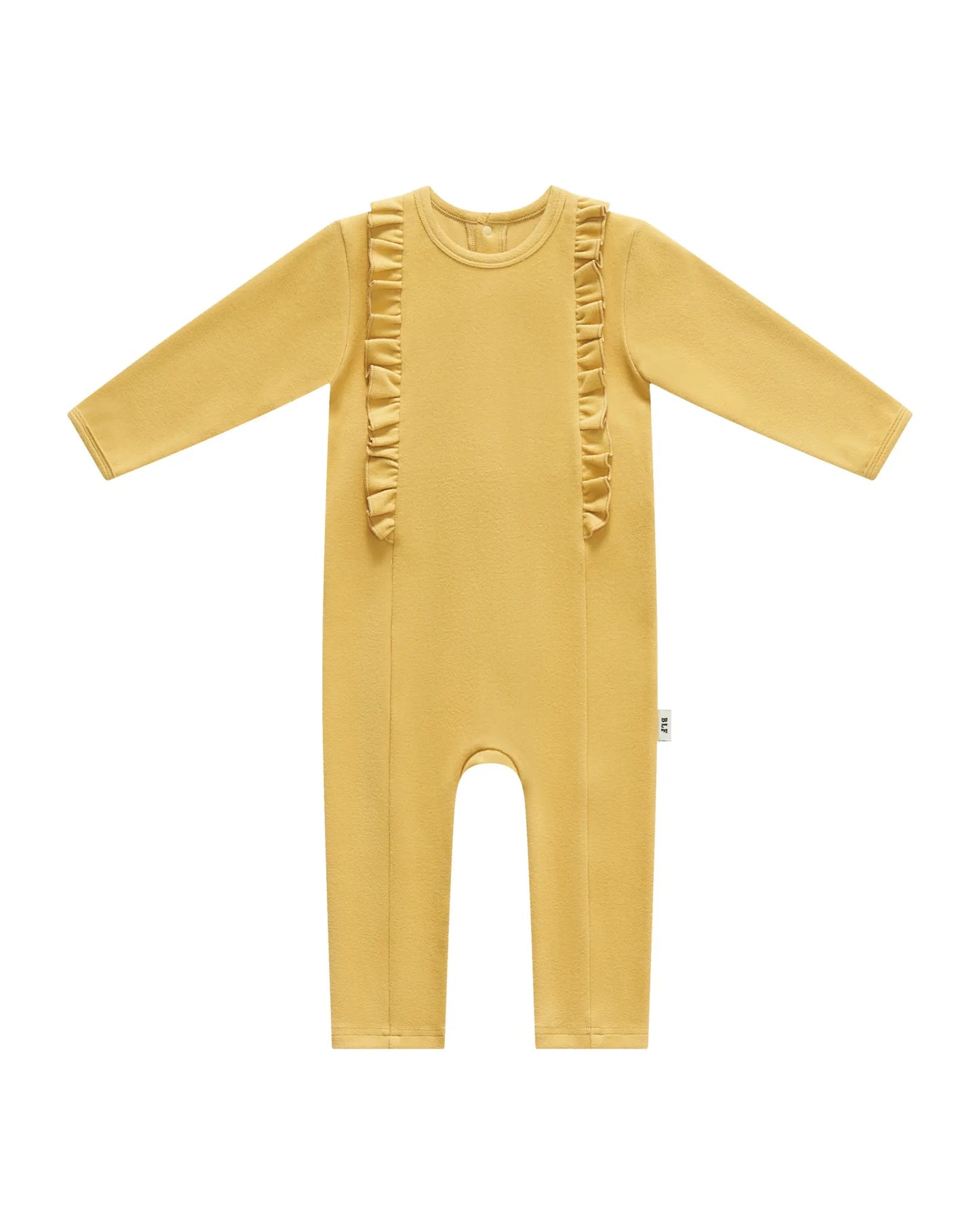 Organic Cotton Fleece Romper (Gold)