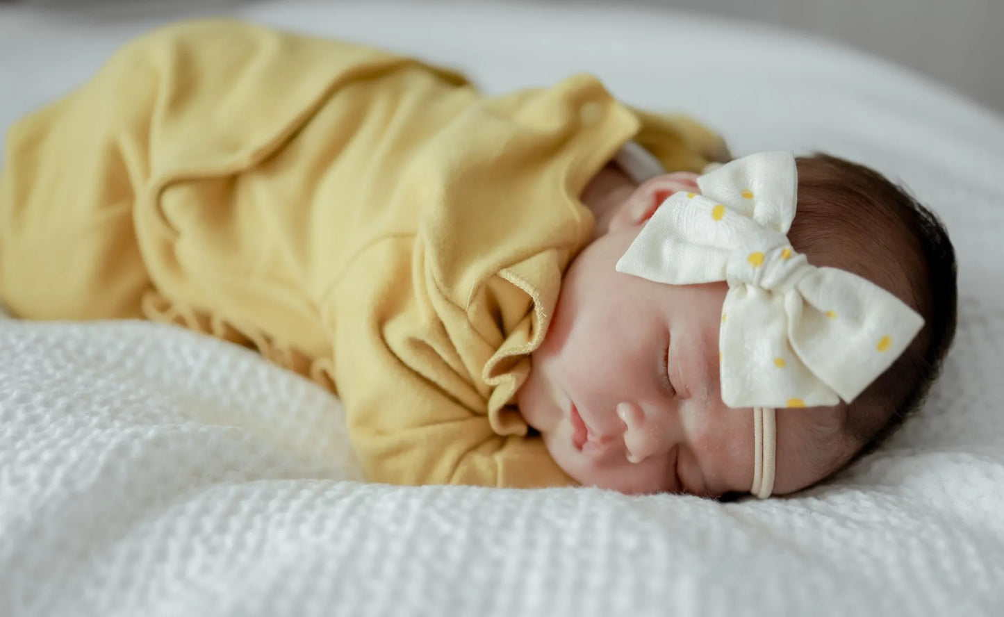 Organic Cotton Fleece Romper (Gold)