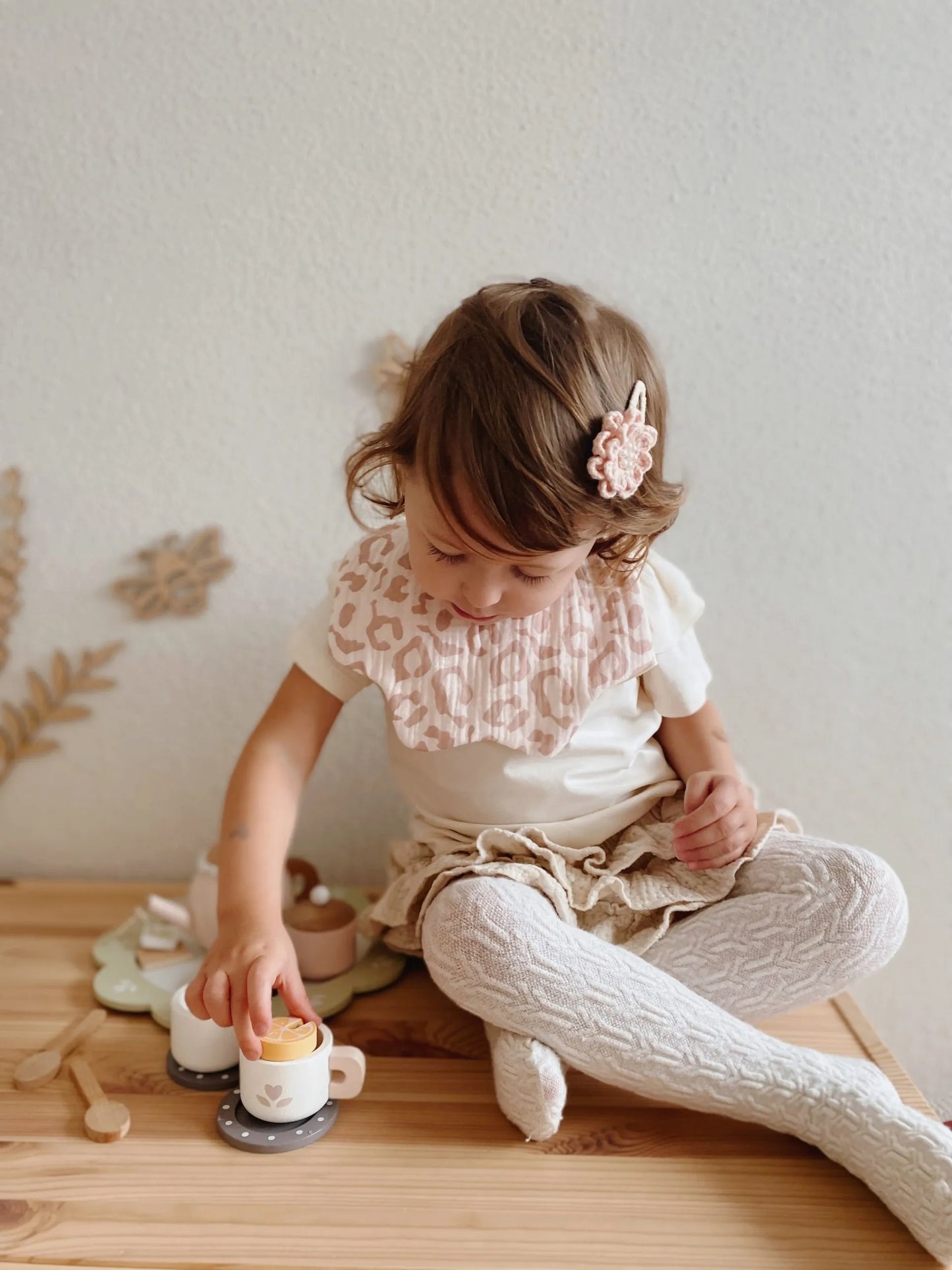 Organic Dribble Bib - Leopard