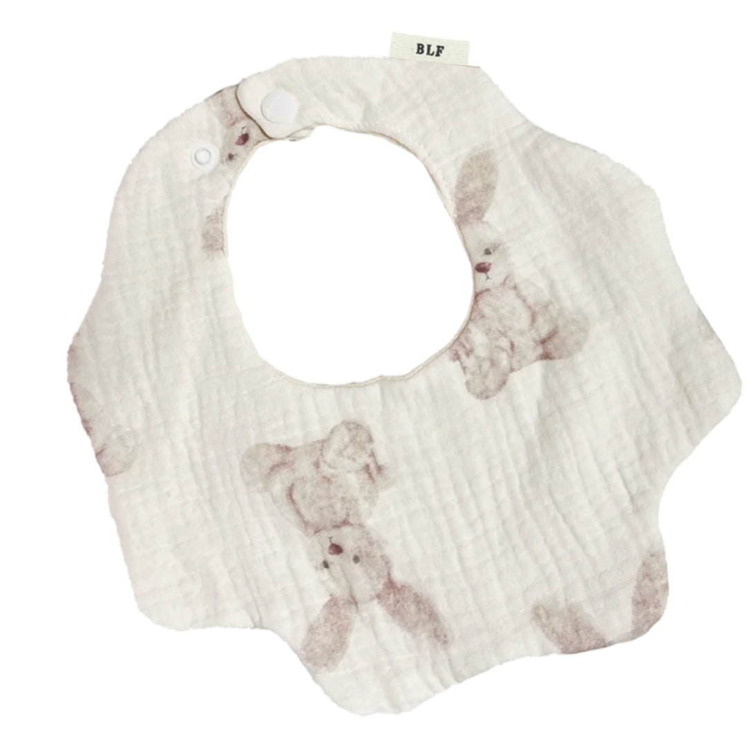 Organic Dribble Bib - Rabbits