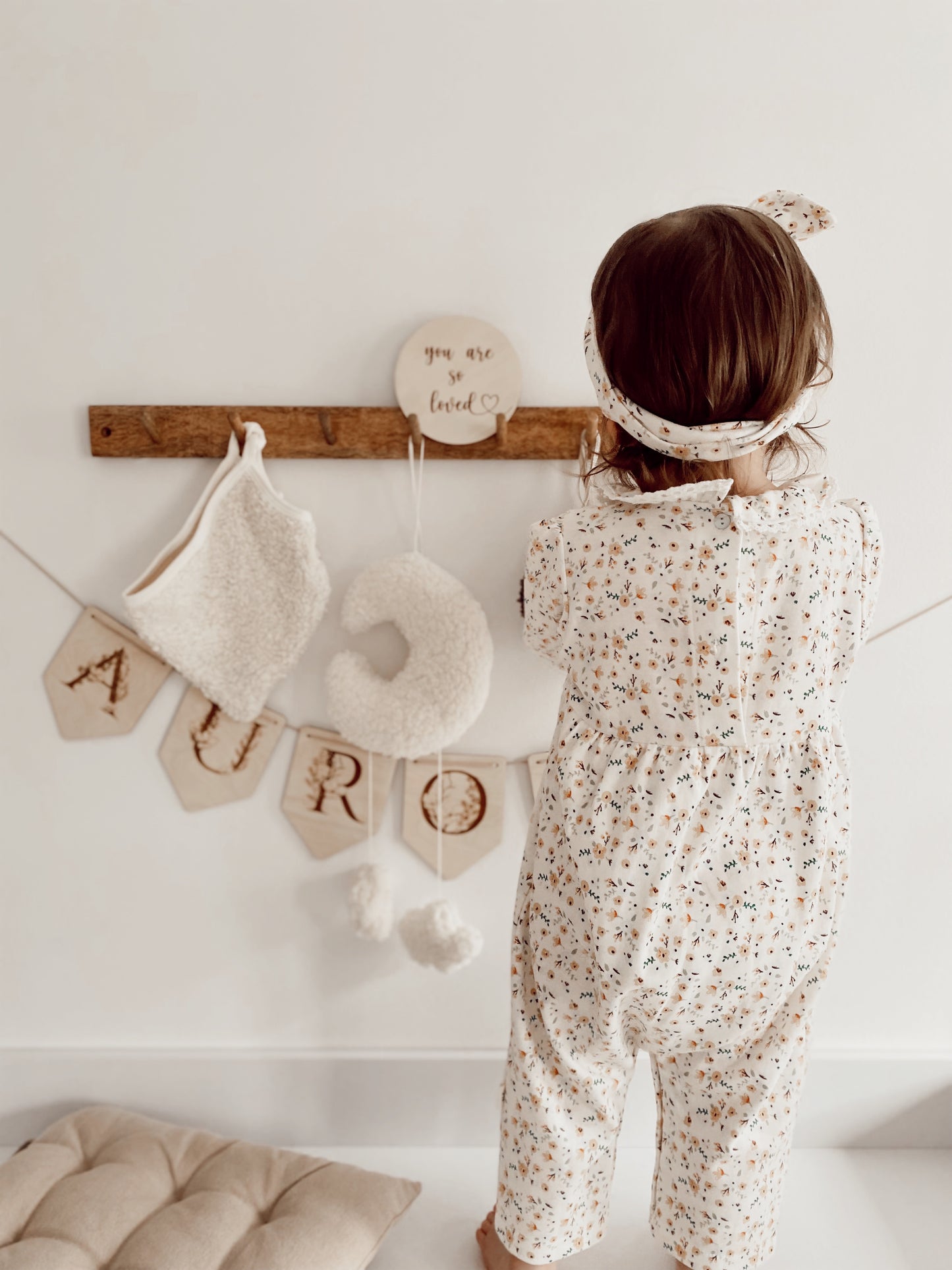 Organic Cotton Frilled Romper - Primrose