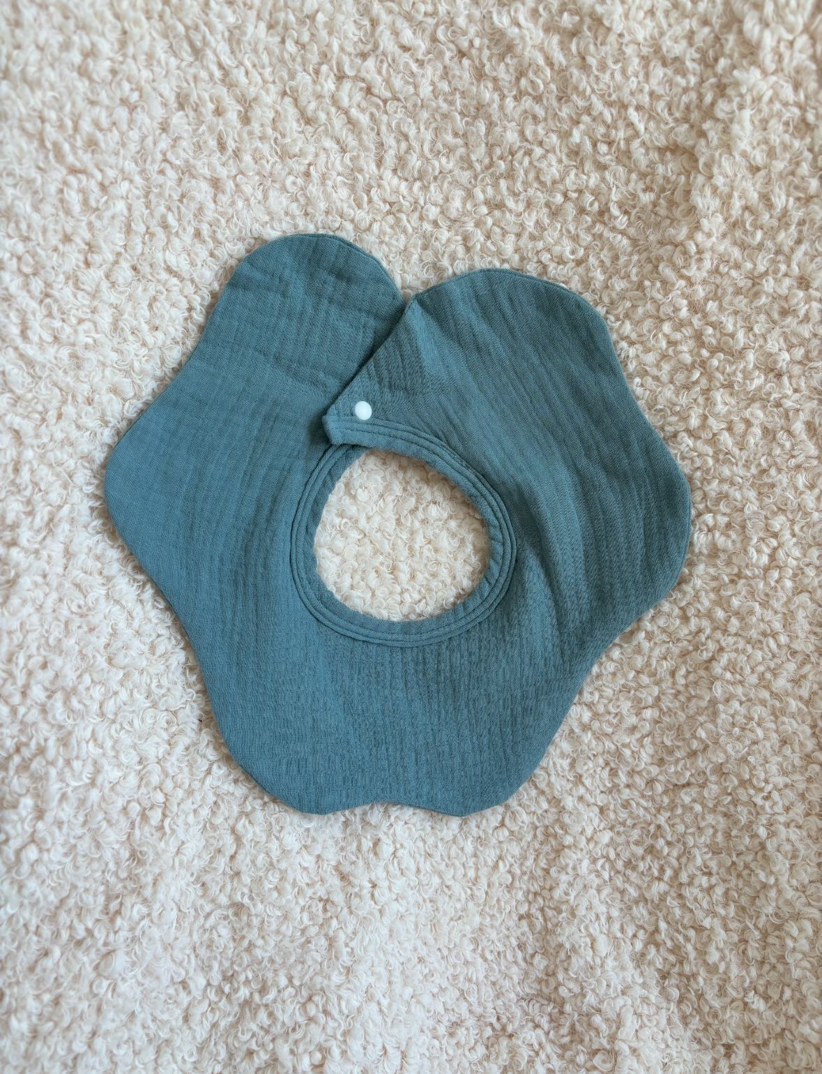 Organic Dribble Bib - Blue Collar