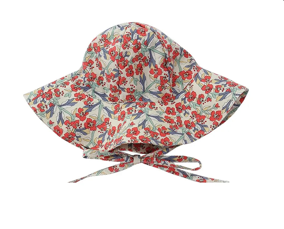 Organic Cotton Sun Hat - Poppy